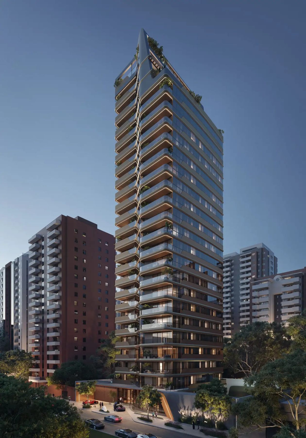 Vista proyectada lateral, referencia 3 de Torre Carra